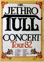 JETHRO TULL - 1982 - In Concert - Broadsword and the Beast Tour - Poster