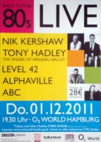 BACK TO THE 80s - 2011 - In Concert - ABC - Alphaville - Level 42 - Poster