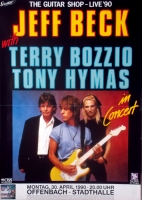 BECK, JEFF - 1990 - Konzertplakat - Guitar Shop Live - Tourposter - Offenbach