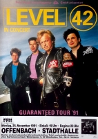 LEVEL 42 - 1991 - Plakat - Concert - Guaranteed - Tourposter - Offenbach