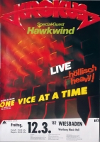 KROKUS - 1982 - Plakat - Hawkwind - One Vice At... Tour - Poster - Wiesbaden