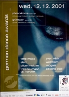 GERMAN DANCE AWARDS - 2001 - Plakat - Sven Vth - Westbam - Timo Maas - Poster