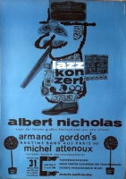NICHOLAS, ALBERT - 1958 - Plakat - Jazz - Gnther Kieser - Poster - Essen