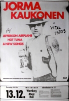 KAUKONEN, JORMA - JEFFERSON AIRPLANE - 1980 - Plakat - Poster - Wiesbaden