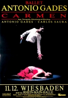 GADES, ANTONIO - 1983 - Plakat - Ballett - Carmen - Poster - Wiesbaden