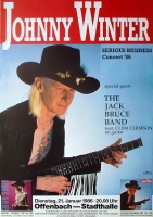 WINTER, JOHNNY - 1986 - Live In Concert - Serious Tour - Poster - Offenbach