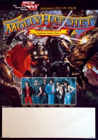 MOLLY HATCHET - 1989 - Tourplakat - Lightning Strikes Twice - Tourposter
