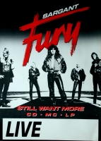 SARGANT FURY - 1991 - Tourplakat - Heavy Metal - Still Want More - Tourposter