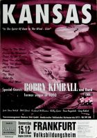 KANSAS - 1992 - In Concert - Toto - Spirt of Dust Tour - Poster - Frankfurt