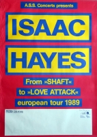HAYES, ISAAC - 1989 - Tourplakat - From Shaft to Love Attack - Tourposter