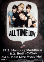 ALL TIME LOW - 2011 - Plakat - Live In Concert - Dirty Work Tour - Poster