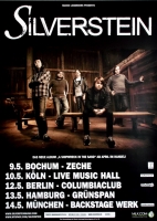 SILVERSTEIN - 2009 - Live In Concert - A Shipwreck in the Sand Tour - Poster