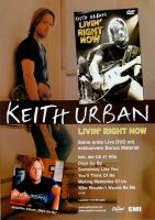 URBAN, KEITH - 22005 - Promoplakat - Livin Right Now - Poster