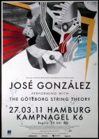 GONZALEZ, JOSE - 2011 - Plakat - Gteborg String - Tourposter - Hamburg