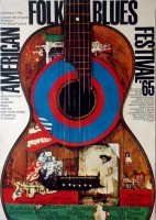 AMERICAN FOLK & BLUES - 1964 - Plakat - Günther Kieser - Poster - Frankfurt