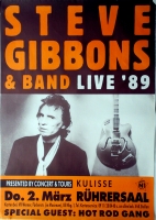 GIBBONS, STEVE - 1989 - Konzertplakat - Ride out in... - Tourposter - Nrnberg