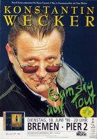 WECKER, KONSTANTIN - 1996 - Konzertplakat - Gamsig - Tourposter - Signiert