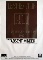 LEAETHER STRIP - 1992 - Tourplakat - Concert - Confinement - Tourposter