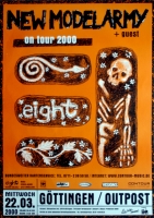 NEW MODEL ARMY - 2000 - Plakat - In Concert - Eight Tour - Poster - Gttingen