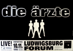 RZTE - AERZTE - 1998 - Plakat - Attacke Royal - Tourposter - Ludwigsburg