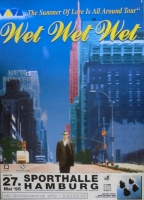 WET WET WET - 1995 - In Concert - Summer Of Love Tour - Poster - Hamburg