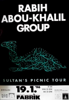 RABIH ABOU-KAHIL GROUP - 1996 - In Concert - Sultans Picninc Tour - Poster