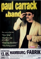 CARRACK, PAUL - 2003 - Konzertplakat - Voice Of - Tourposter - Hamburg