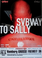 SUBWAY TO SALLY - 2003 - In Concert - Engelskrieger Tour - Poster - Hamburg