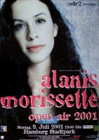 MORISSETTE, ALANIS - 2001 - In Concert - Open Air Tour - Poster - Hamburg