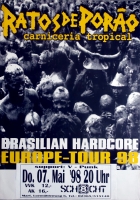 RATOS DE PORAO - 1998 - Konzertplakat - Caniceria Tropical - Tourposter - Marl