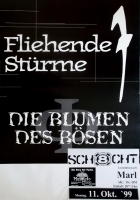 FLIEHENDE STRME - 1999 - In Concert - Blumen des Bsen Tour - Poster - Marl