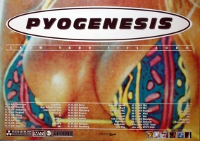 PYOGENESIS - 1997 - Tourplakat - In Concert - Show your Tits - Tourposter