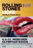 ROLLING STONES - 2003-06-06 - Plakat - Licks - Poster - München