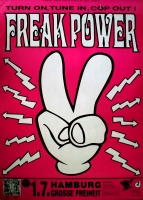 FREAK POWER - 1995 - Konzertplakat - Turn on Tune in - Tourposter - Hamburg