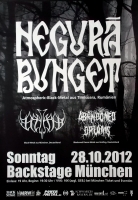 NEGURA BUNGET - 2012 - Konzertplakat - Nebelkrhe - Tourposter - Mnchen