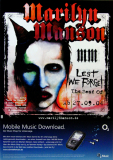 MARILYN MANSON - 2004 - Promotion - Plakat - Lest we Forget - Best Of - Poster