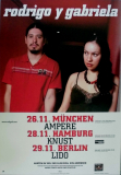 RODRIGO Y GABRIELA - 2007 - Plakat - Live In Concert Tour - Poster