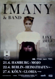 IMANY - 2013 - Plakat - In Concert - Shape of a broken Heart Tour - Poster