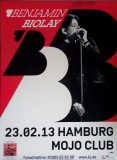 BIOLAY, BENJAMIN - 2013 - Live In Concert - Vengeance Tour - Poster - Hamburg