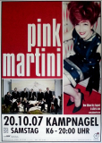 PINK MARTINI - 2007 - Konzertplakat - Hey Eugene - Tourposter - Hamburg