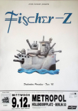 FISCHER Z - 1992 - In Concert - Destination Paradise Tour -Poster - Berlin