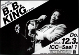 KING, B.B. - 1987 - Konzertplakat - In Concert - Tourposter - Berlin