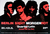MORGENROT - 1983 - Konzetplakat - Concert - ...sieht Rot - Tourposter - Berlin