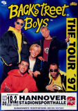 BACKSTREET BOYS - 1997 - Live In Concert Tour - Poster - Hannover - A