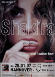 SHAKIRA - 2007 - Live In Concert - Oral Fixation Tour - Poster - Hannover