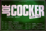 COCKER, JOE - 1986 - Tourplakat - In Concert - Tourposter
