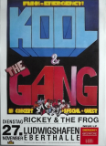 KOOL & THE GANG - 1984 - In Concert - Emergency Tour - Poster - Ludwigshafen