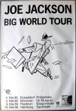 JACKSON, JOE - 1986 - Live in Concert - Big World Tour - Poster
