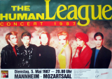 HUMAN LEAGUE - 1987 - Konzertplakat - Concert - Crash - Tourposter - Mannheim