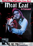 MEAT LOAF - 1978 - Konzertplakat - Bat out of Hell - Tourposter - Rsselheim